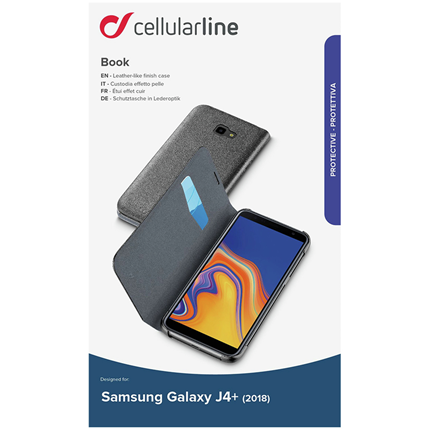Afbeelding vergroten Cellular Line Samsung J4+ 2018 Bookcase Essential Zwart