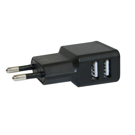 Afbeelding vergroten Grab ’n Go Thuislader 2 x USB Zwart 2 Meter