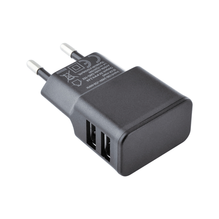 Afbeelding vergroten Grab ’n Go Thuislader 2 x USB Zwart 2 Meter