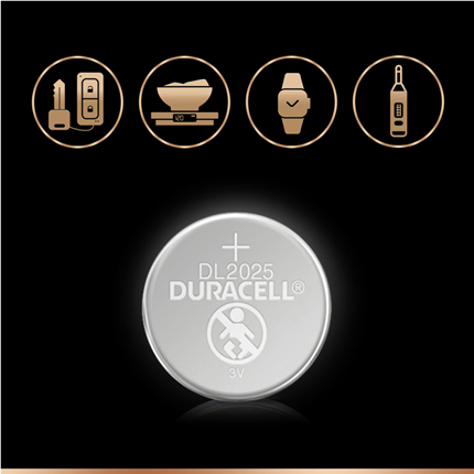 Afbeelding vergroten Duracell Knoopcel Lithium 2025 4 stuks
