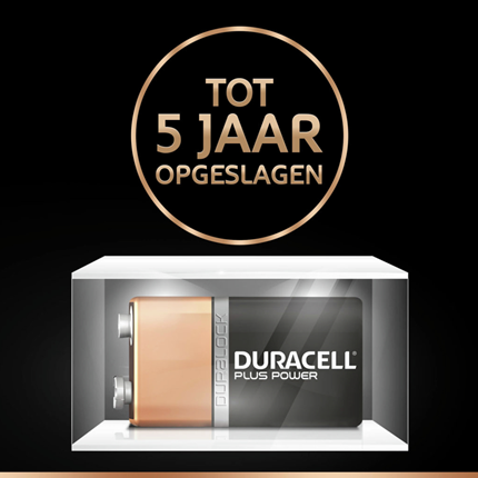 Afbeelding vergroten Duracell 9V Batterij Plus Power 2 stuks