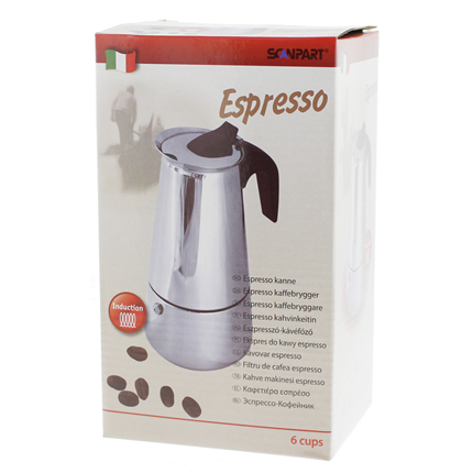 Afbeelding vergroten Scanpart Espressokan 6 kops + Inductie