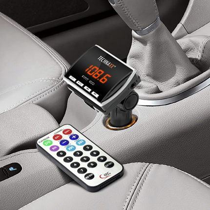 Afbeelding vergroten Technaxx FM transmitter auto + afstandsbediening