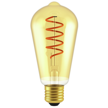 Afbeelding vergroten GP LED lamp E27 5W 250Lm ST64 vintage gold 085256