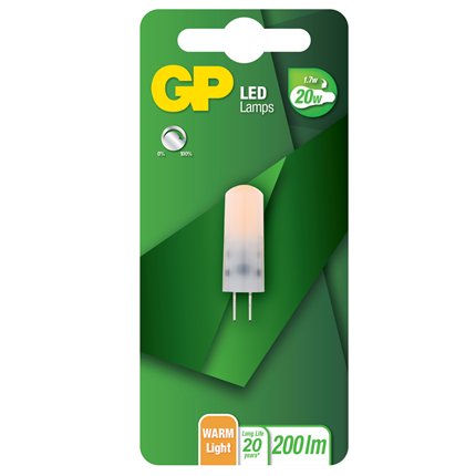 Afbeelding vergroten GP LED capsule G4 1,7W 200Lm dimbaar 085041