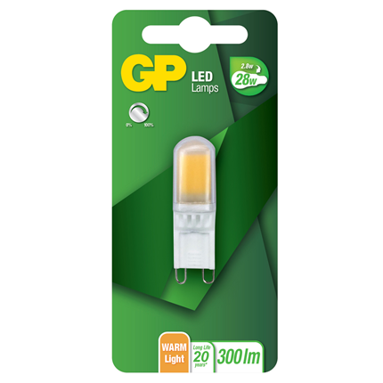 Afbeelding vergroten GP LED capsule G9 2,8W 300Lm dimbaar
