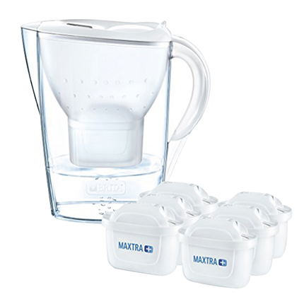 Afbeelding vergroten Brita Marella Cool White Startpakket 6filters + kan