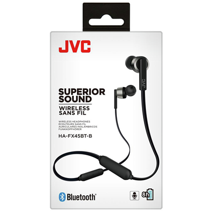Afbeelding vergroten JVC draadloze hoofdtelefoon in-ear HA-F45BT-B zwart