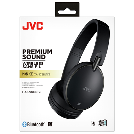 Afbeelding vergroten JVC draadloze hoofdtelefoon on-ear HA-S90BN-B zwart