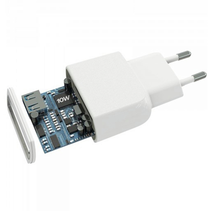Afbeelding vergroten Cellular Line USB thuislader + lightning 1xUSB 2.1A wit
