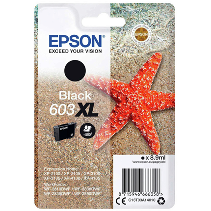 Epson Cartridge 603 XL Zwart