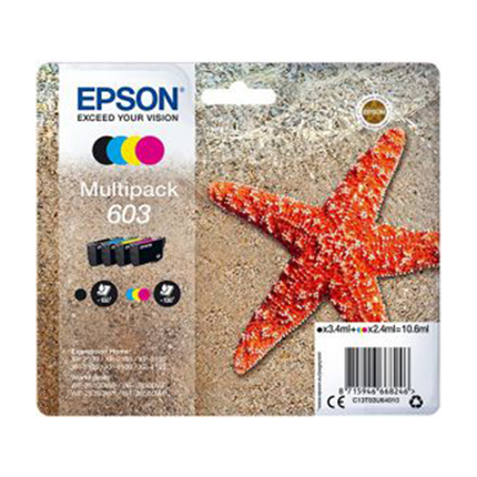 Afbeelding vergroten Epson Cartridge multipack zwart + kleur (4 stuks)