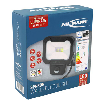 Afbeelding vergroten Ansmann LED muurverlichting met sensor 10W
