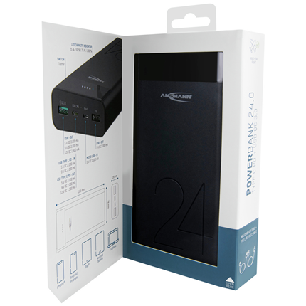 Afbeelding vergroten Ansmann Powerbank 24000mAh