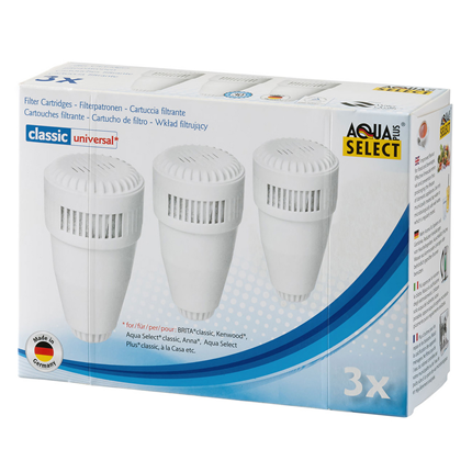 Afbeelding vergroten AquaSelect Waterfilter Patronen Classic 3-pack