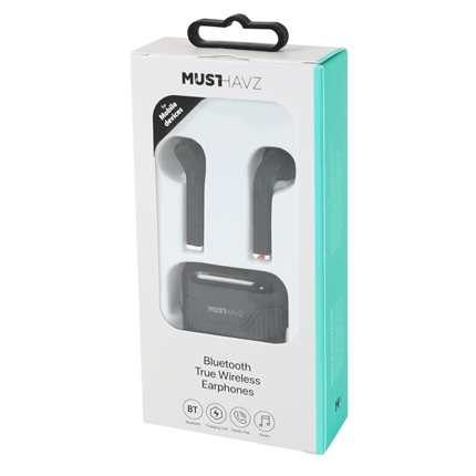 Afbeelding vergroten draadloze hoofdtelefoon inner-ear zwart + mic