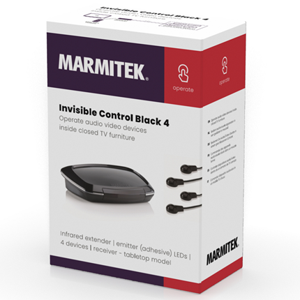 Afbeelding vergroten Marmitek Invisible Control 4 Black