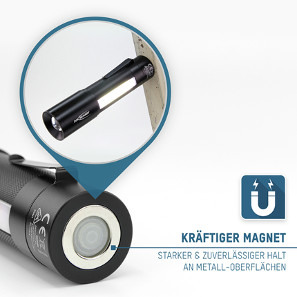 Afbeelding vergroten Ansmann LED zaklamp 70 Lumen (USB oplaadbaar)
