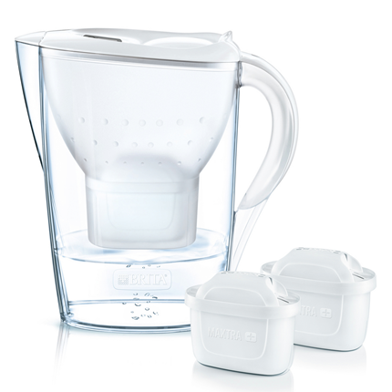 Afbeelding vergroten Brita Waterfilterkan Marella Cool Wit + 2x Maxtra+ patroon