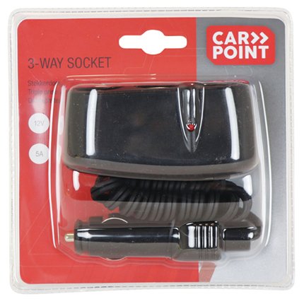 Afbeelding vergroten Carpoint 3-weg Aanstekerdoos CE 12V 5A