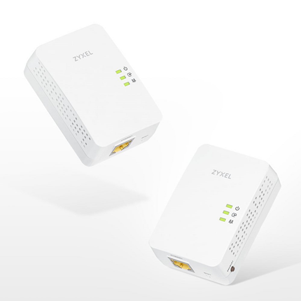Afbeelding vergroten Zyxel PowerLine Gigabit Ethernet Adapter Twin Pack1300Mbps PLA5405