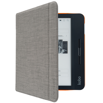 Afbeelding vergroten Gecko Kobo Libra H2O slimfit cover Grijs-Oranje