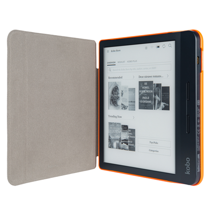 Afbeelding vergroten Gecko Kobo Libra H2O slimfit cover Grijs-Oranje