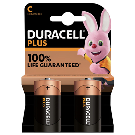 Afbeelding vergroten Duracell Alkaline batterij C 2 stuks