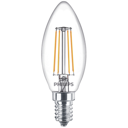Philips LED Lamp E14 4,3W Kaars Helder