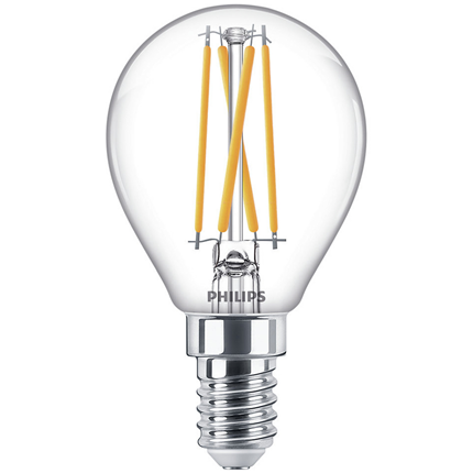 Afbeelding vergroten Philips LED Lamp E14 3,2W Kogel Dimbaar