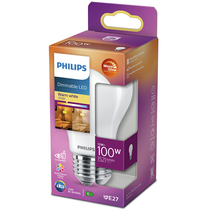 Afbeelding vergroten Philips LED Lamp E27 12W Dimbaar