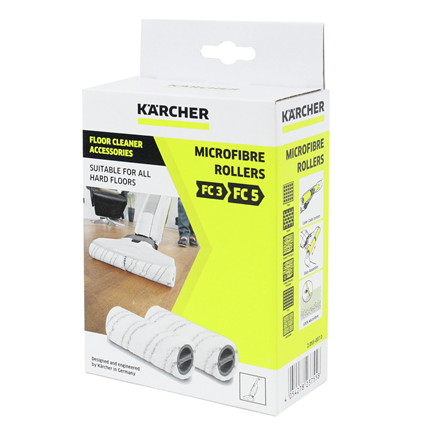 Afbeelding vergroten Kärcher Microvezelrol voor Floor Cleaner FC5 (Premium) Grijs 2 stuks