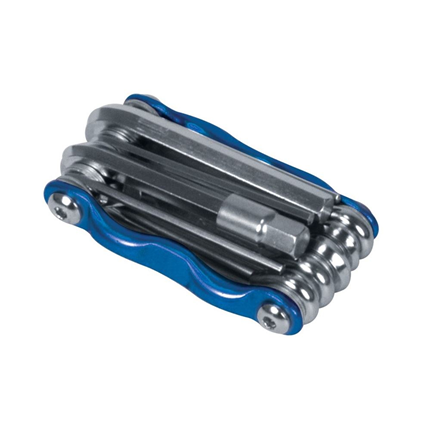 Afbeelding vergroten Dresco Fietsgereedschapset 11-delig blauw