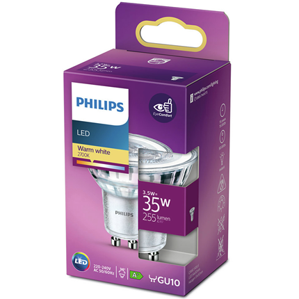 Afbeelding vergroten Philips LED Lamp GU10 3,5W