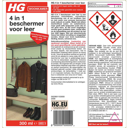 Afbeelding vergroten HG Water, olie, vet & vuil dicht voor leer