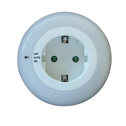 Afbeelding vergroten Scanpart LED nachtlamp + lichtsensor met aan-uit schakelaar