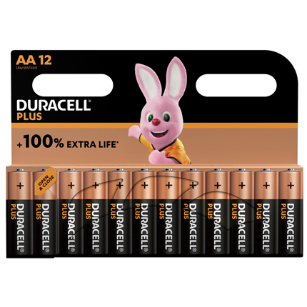Afbeelding vergroten Duracell alkaline plus AA batterij