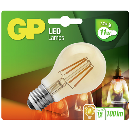 Afbeelding vergroten GP LED Lamp Peer E27 1,2W