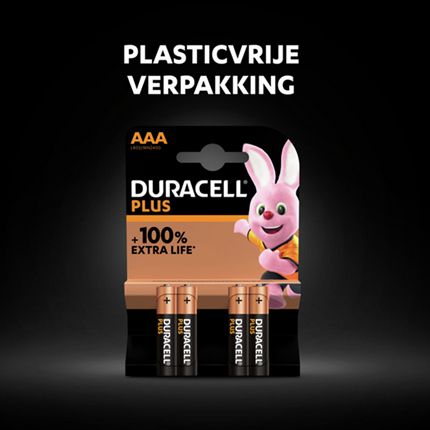 Afbeelding vergroten Duracell Alkaline Plus AAA 4 Stuks