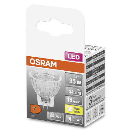Afbeelding vergroten Osram ledlamp GU4 4,2W 345Lm MR11