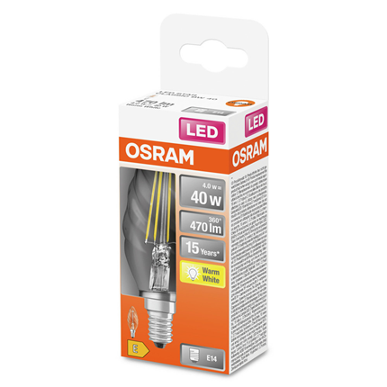 Afbeelding vergroten Osram ledlamp E14 4W 470Lm Classic B