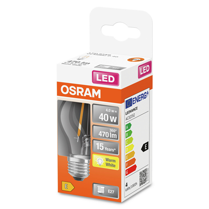 Afbeelding vergroten Osram ledlamp E27 4W 470Lm Classic P