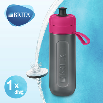 Afbeelding vergroten Brita Fill&Go Active Waterfilterfles Roze