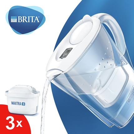 Afbeelding vergroten Brita waterfilterkan Marella Cool wit Maxtra 2,4L