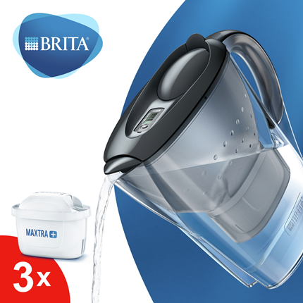 Afbeelding vergroten Brita waterfilterkan Marella Cool grijs Maxtra 2,4L