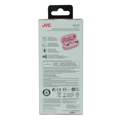 Afbeelding vergroten JVC Inner-Ear hoofdtelefoon HA-A7T Roze Bluetooth met oplaadcase