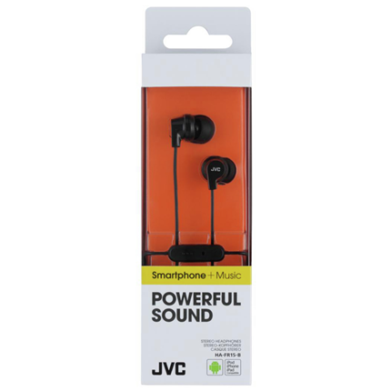 Afbeelding vergroten JVC hoofdtelefoon in-ear zwart HA-FR15-B-E zwart