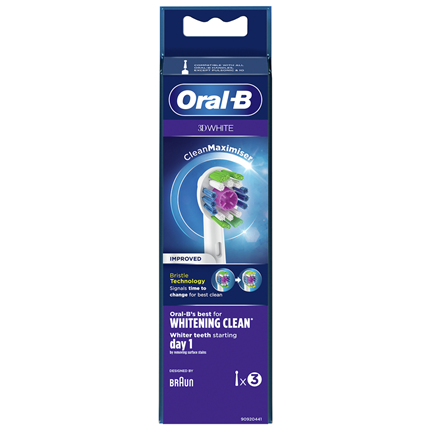 Afbeelding vergroten Oral-B Tandenborstels 3D White 3 Stuks EB18