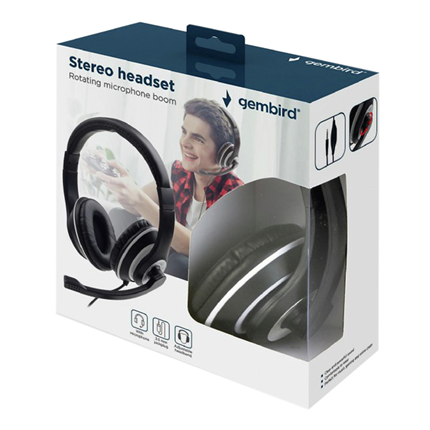 Afbeelding vergroten Gembird Headset met Microfoon 3.5 mm jack met volume control