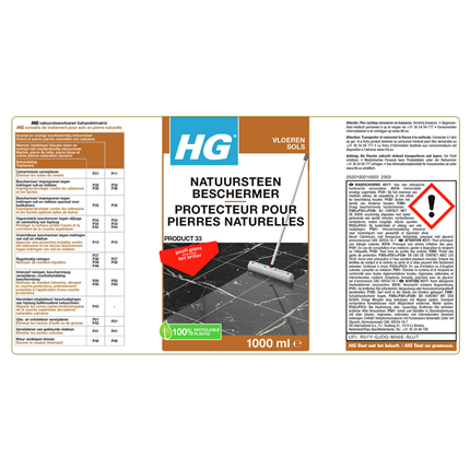 Afbeelding vergroten HG Natuursteen Beschermfilm Met Glans (HG product 33)